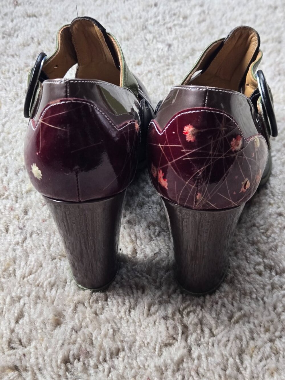 John Fluevog Attic Ilona T-Strap Heels Women's US Size 8.5 - Picture 8 of 16
